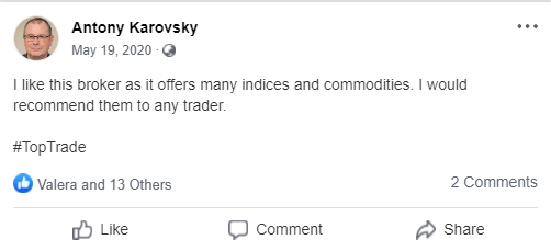 top trade review facebook 2